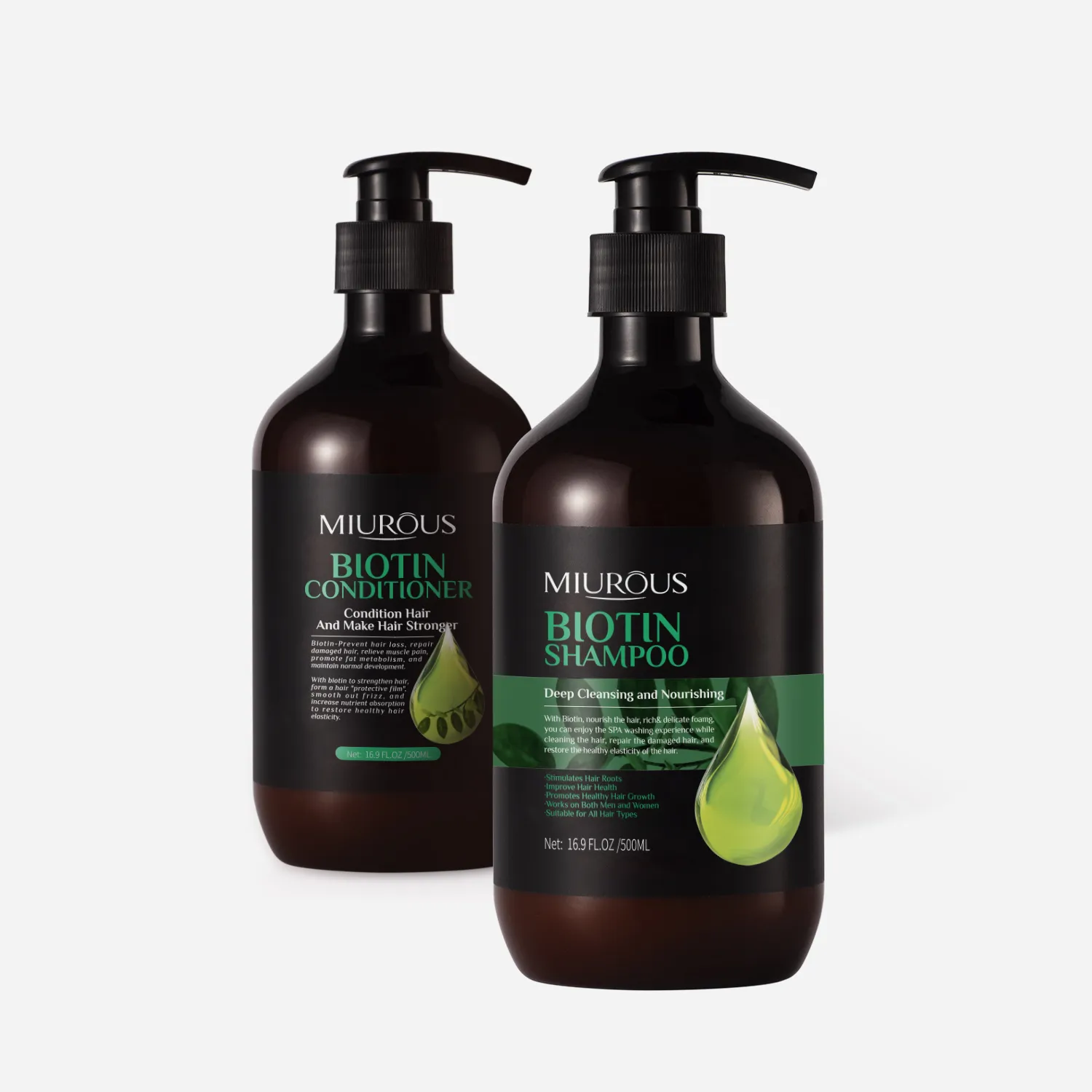 BAWEI Biotin Shampoo and Conditioner